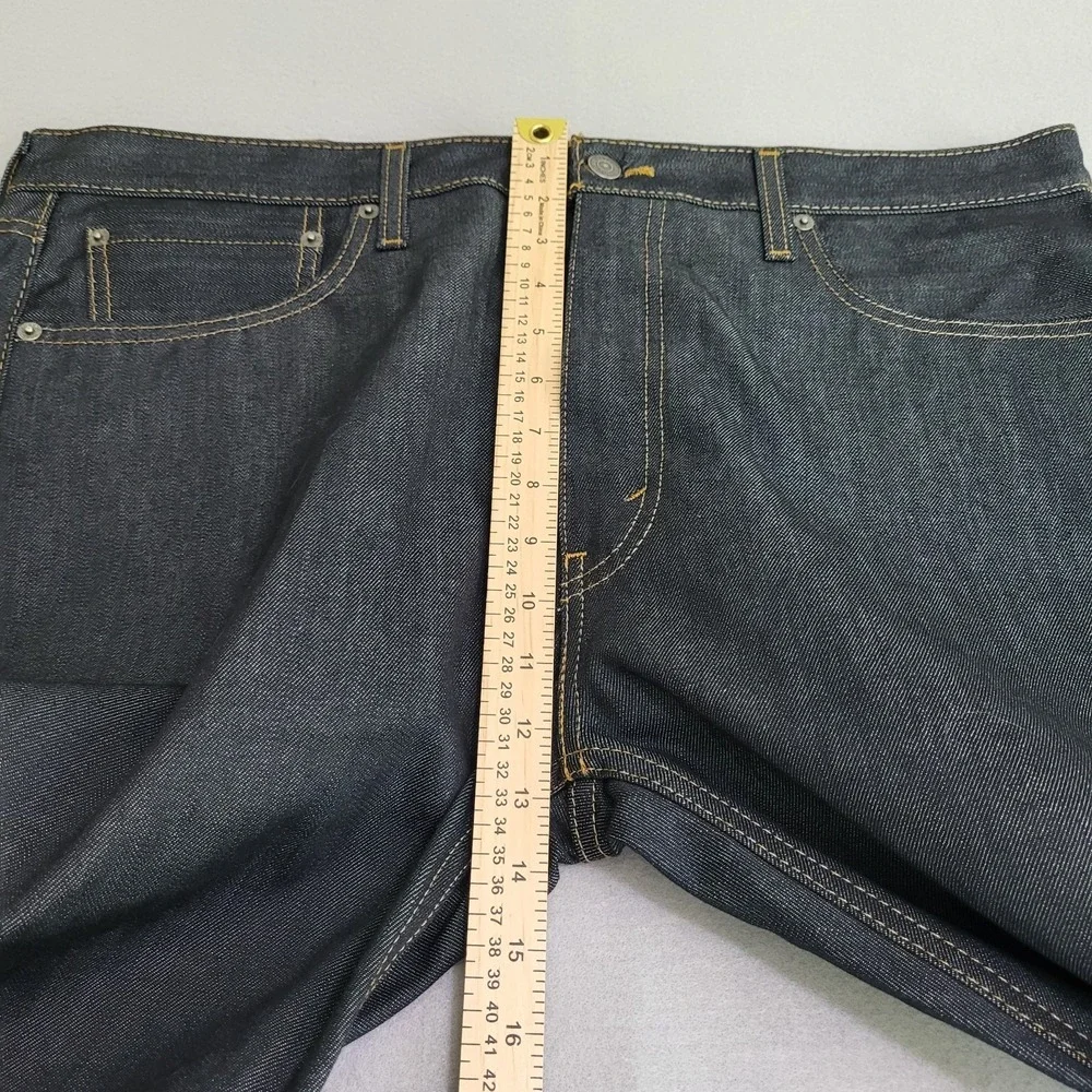 Levi's 502 Men's Taper Fit Denim Blue Jeans Dark Wash Size 38X30